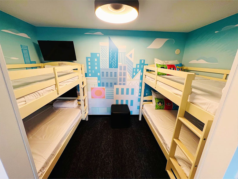 Cartoon Network Hotel - Cozy up on these cold winter days and snuggle into  a world of Cartoon Network cartoons! Check our availability on our  Adventure Time Dream Suite for a luxurious