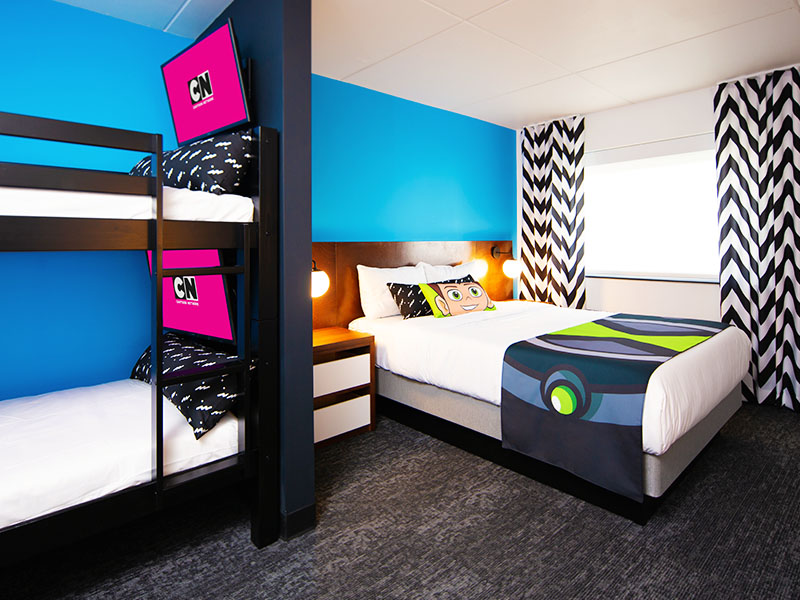 Cartoon Network Hotel family fun themed hotel USA